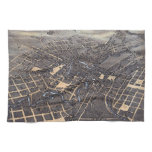 San Antonio, Texas, Antique Aerial City Map, 1873 Kitchen Towel