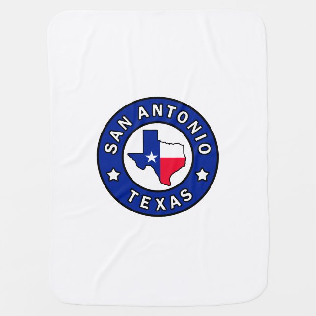 San Antonio Texas Baby Blanket (Front)
