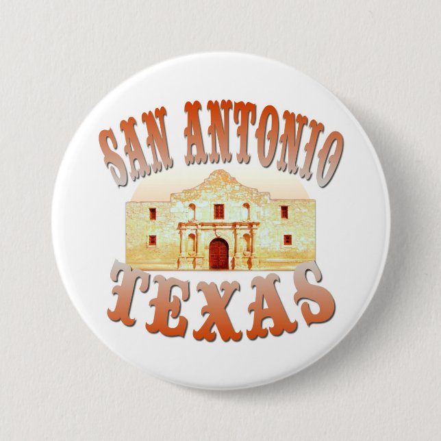 San Antonio Texas Button (Front)