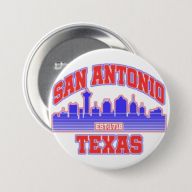 San Antonio,Texas Button (Front & Back)