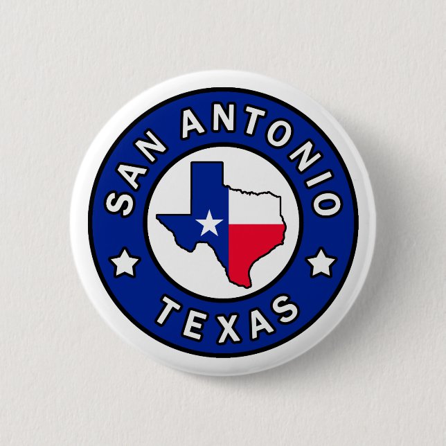 San Antonio Texas Button (Front)