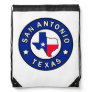San Antonio Texas Drawstring Bag
