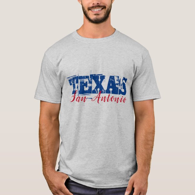 San Antonio Texas Dual Font T-Shirt (Front)