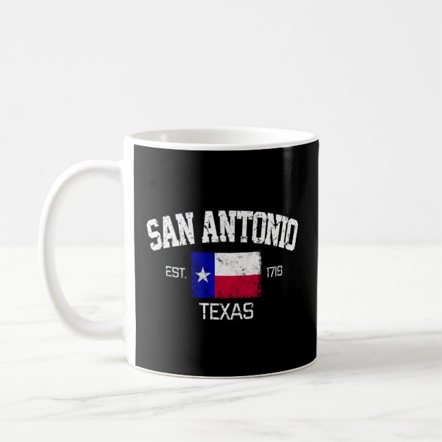 San Antonio Texas Est 1718 Coffee Mug (Left)