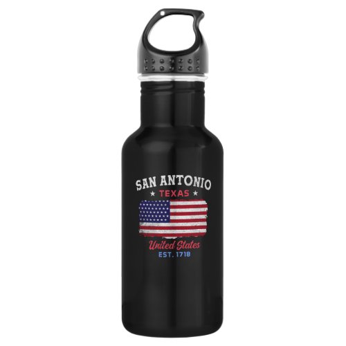 San Antonio Texas est 1718 Design for proud San Stainless Steel Water Bottle