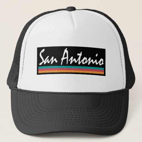 San Antonio Texas Fiesta Colors Trucker Hat