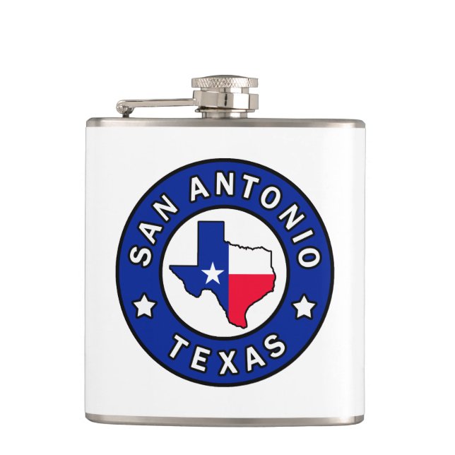 San Antonio Texas Flask (Front)