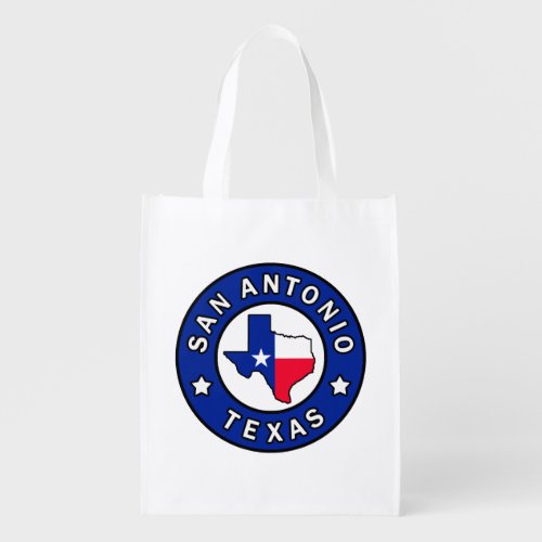 San Antonio Texas Grocery Bag