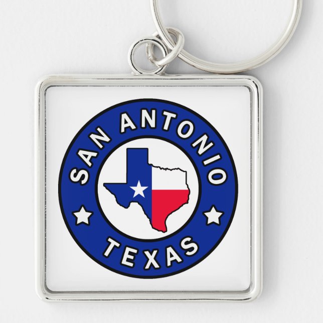 San Antonio Texas Keychain (Front)