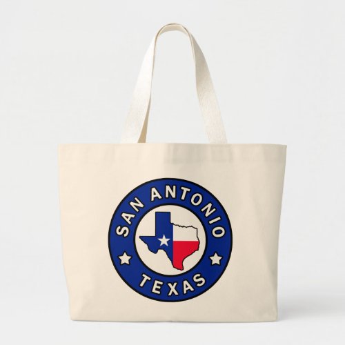 San Antonio Texas Large Tote Bag
