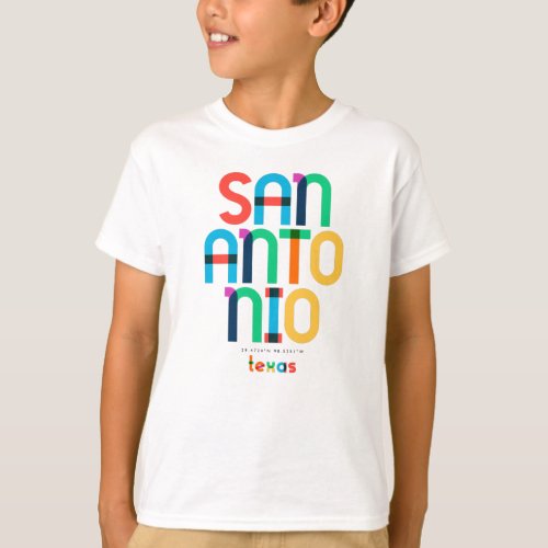 San Antonio Texas Mid Century Pop Art T_Shirt