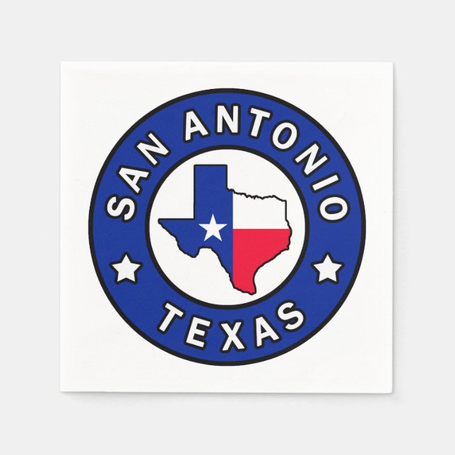 San Antonio Texas Napkins (Front)