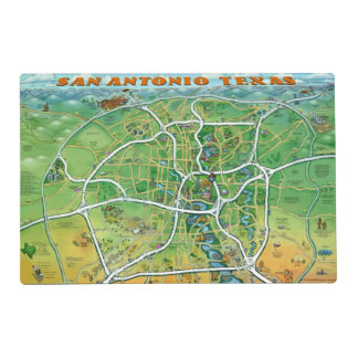 San Antonio Texas Placemat