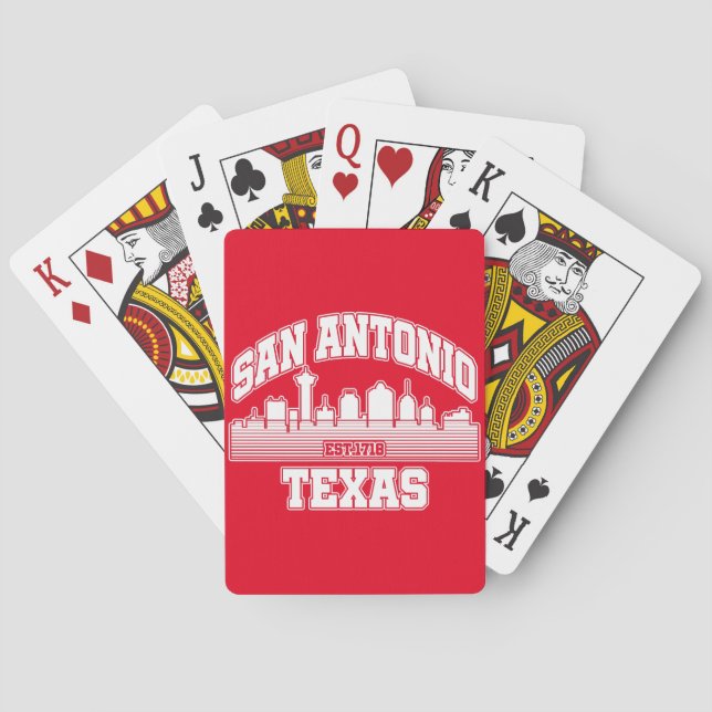 San Antonio,Texas Poker Cards (Back)