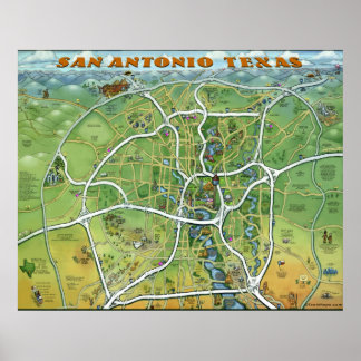 San Antonio Texas Poster