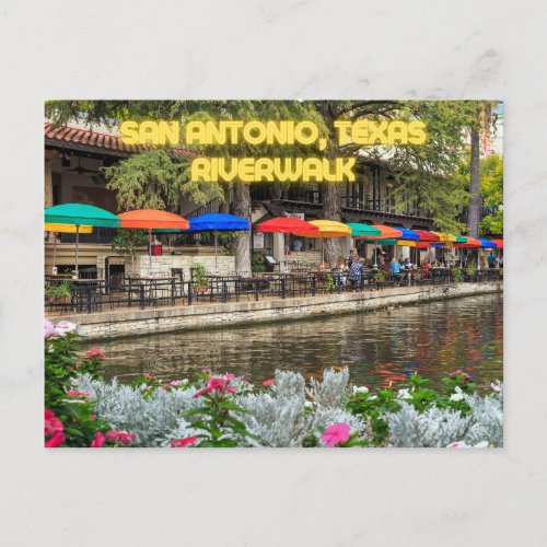 San Antonio Texas River Walk Postcard Souvenir