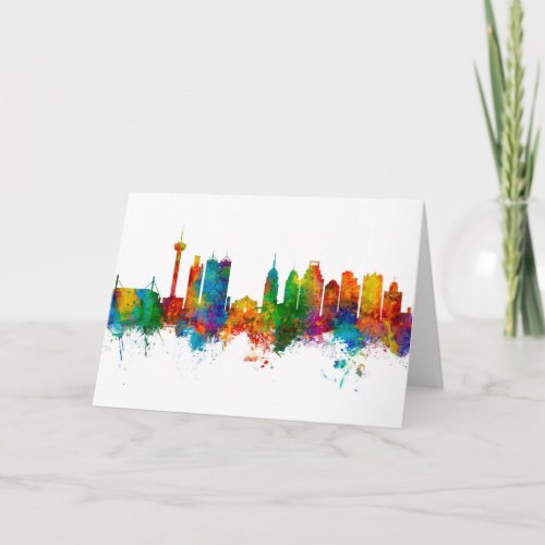 San Antonio Texas Skyline Card