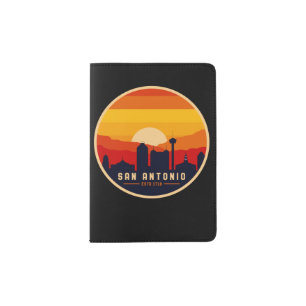 San Antonio Texas Skyline Cityscape Souvenir Passport Holder