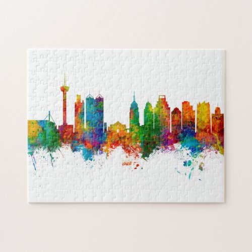 San Antonio Texas Skyline Jigsaw Puzzle