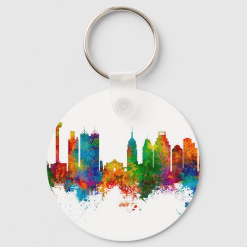 San Antonio Texas Skyline Keychain