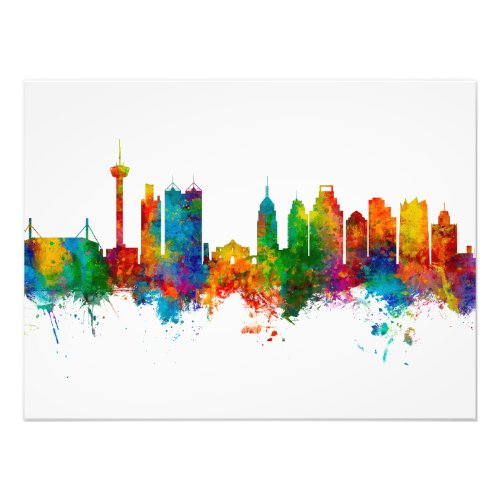 San Antonio Texas Skyline Photo Print