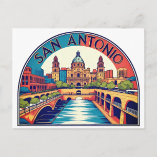 San Antonio Texas skyline Postcard