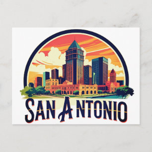 San Antonio Texas skyline Postcard