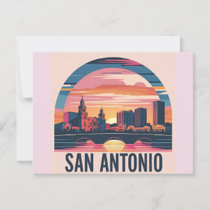 San Antonio Texas skyline Postcard