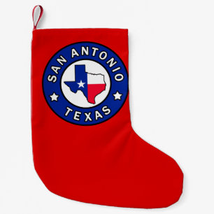 San Antonio Texas Small Christmas Stocking