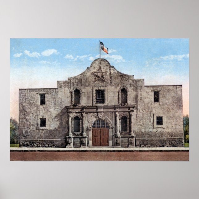 San Antonio Texas The Alamo Poster (Front)