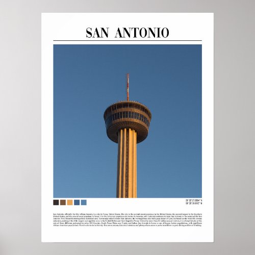 San Antonio _ Texas United Stated Poster