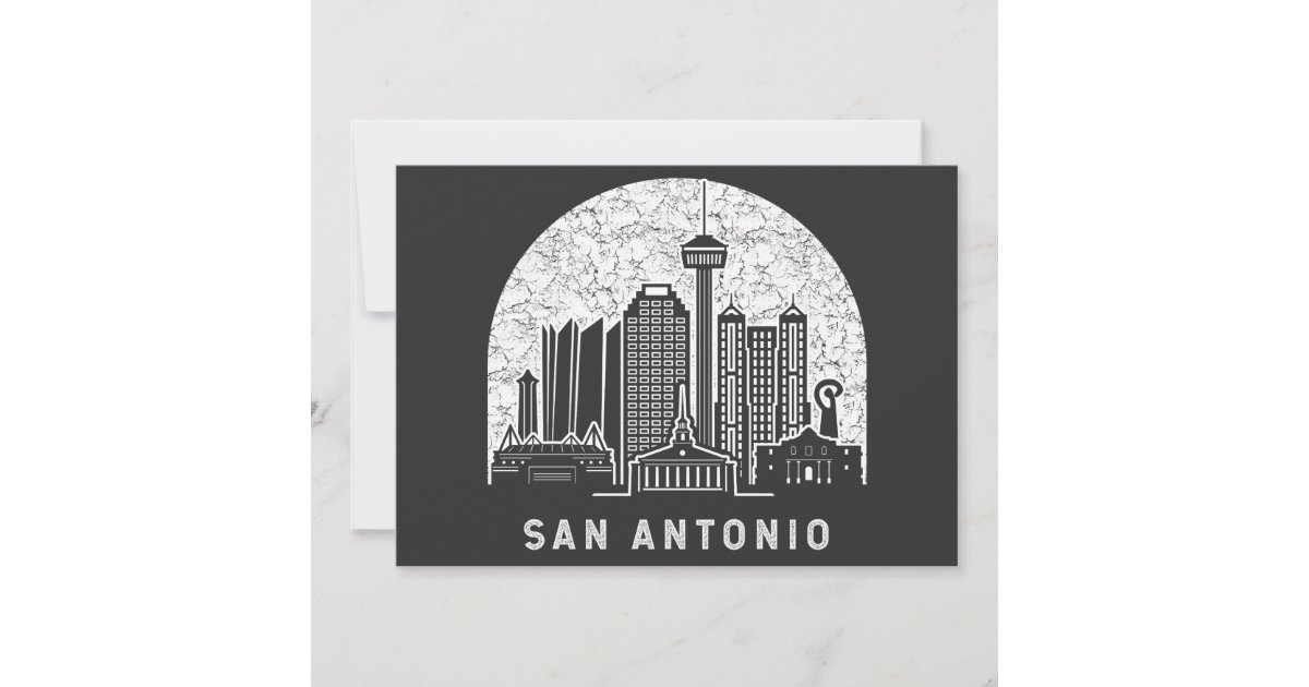 San Antonio Texas Vintage Invitation Zazzle