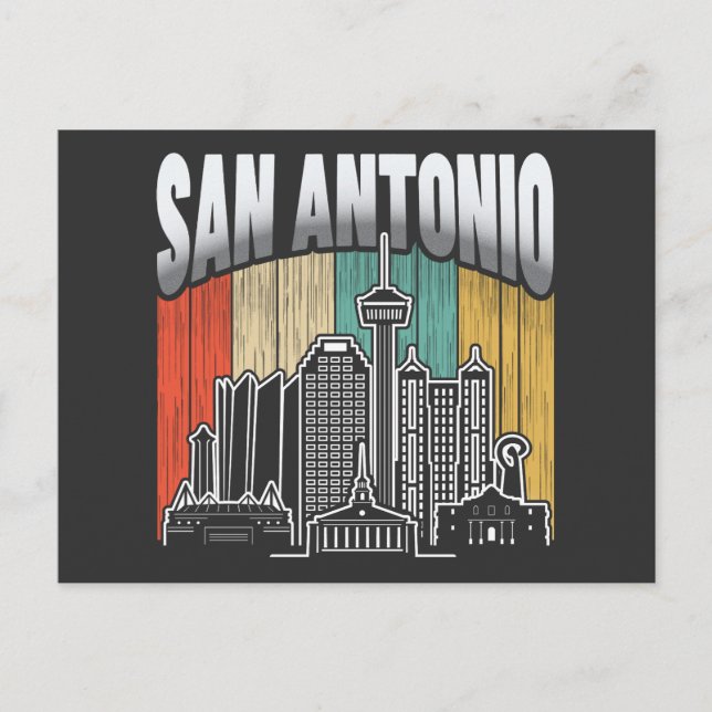 San Antonio Texas Vintage Postcard (Front)