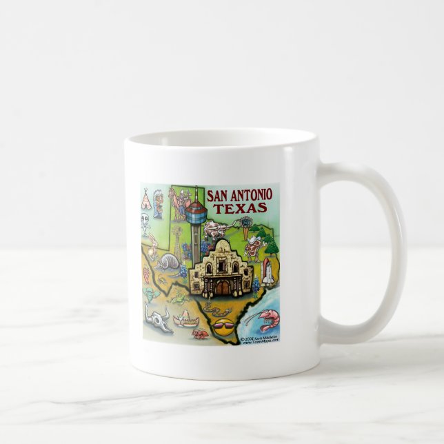 San Antonio TX Coffee Mug (Right)