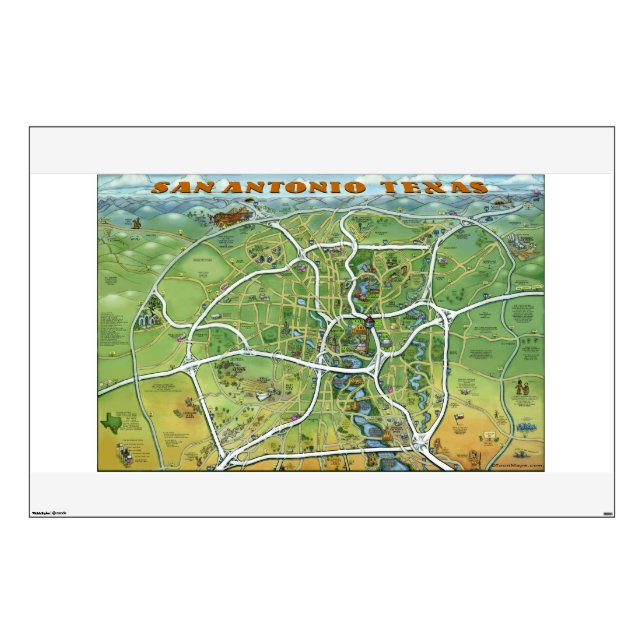 San Antonio Wall Decal (Front)