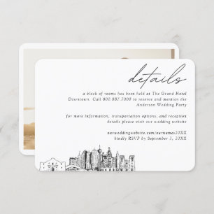 San Antonio Wedding Hotel Room Block Details Enclosure Card