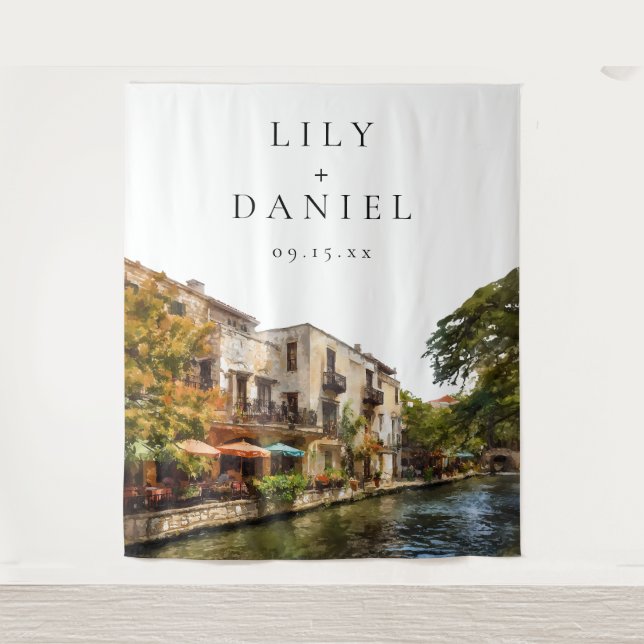 San Antonio Wedding Photo Backdrop (Front)