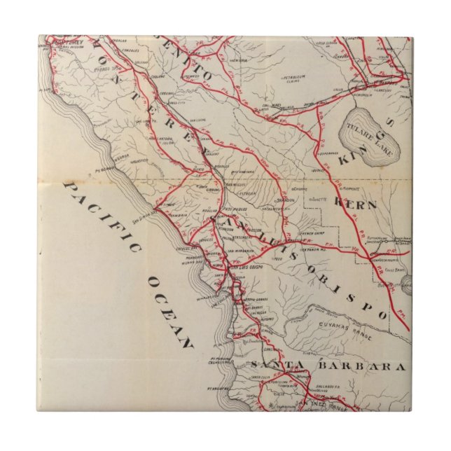 San Benito, Fresno, Monterey, San Luis Obispo Tile (Front)