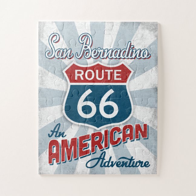 San Bernadino Gifts – Route 66 Red White Blue