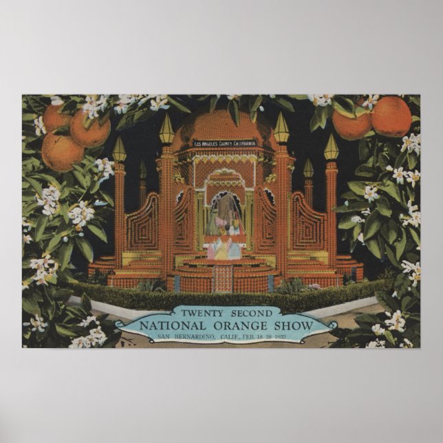 San Bernardino, CA - 22nd National Orange Show Poster (Front)