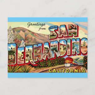 San Bernardino CA Greeting Postcard