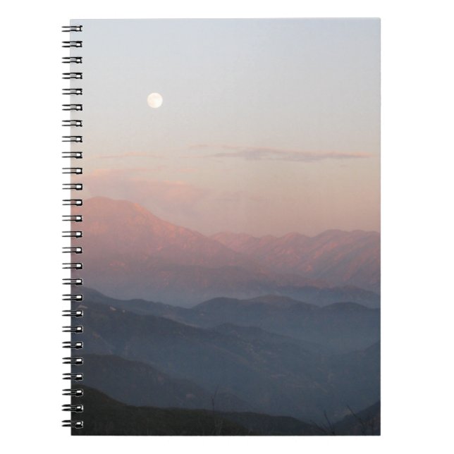 San Bernardino Mountain Moonrise Notebook (Front)