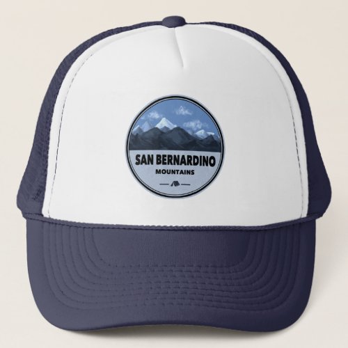 San Bernardino Mountains California Camping Trucker Hat