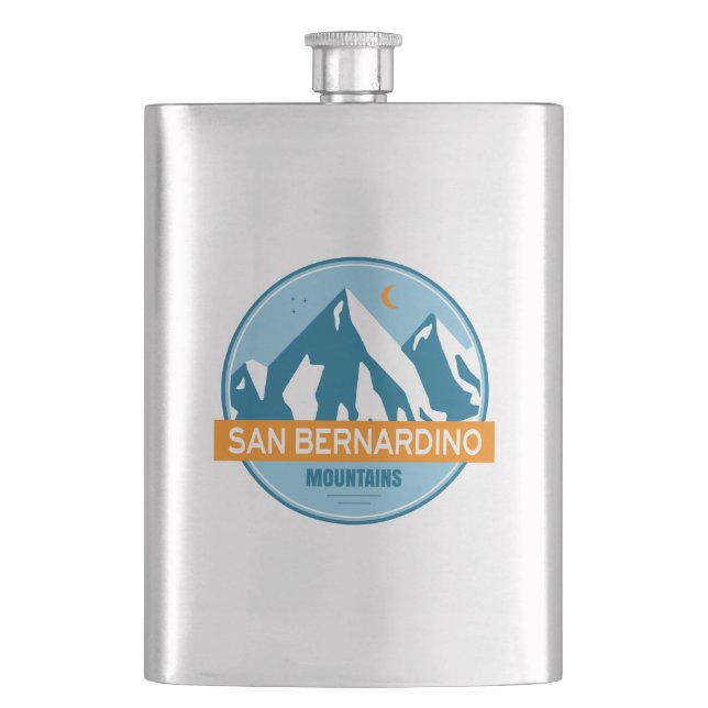 San Bernardino Mountains California Flask (Front)