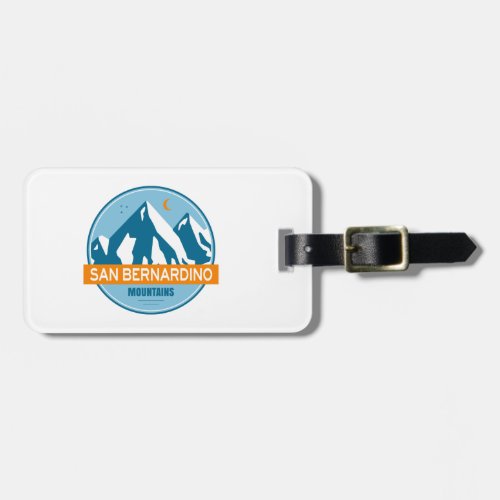 San Bernardino Mountains California Luggage Tag