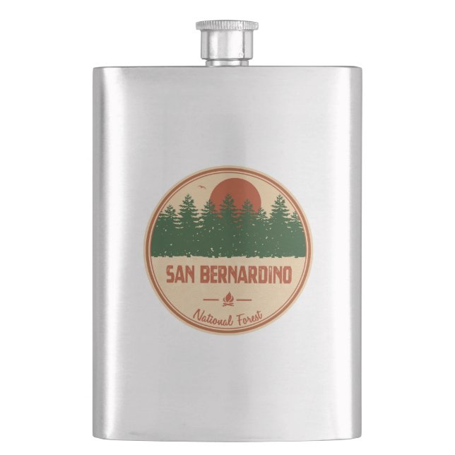 San Bernardino National Forest Flask (Front)