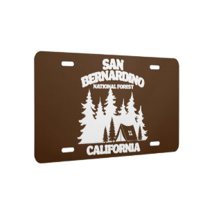 San Bernardino National Forest License Plate