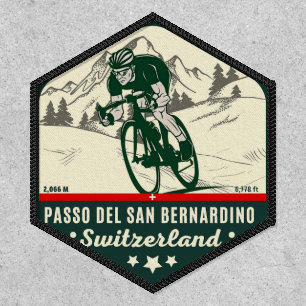 San Bernardino Pass swiss apls bicycle trip Patch