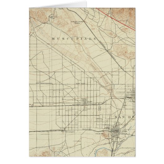 San Bernardino quadrangle showing San Andreas Rift (Front)