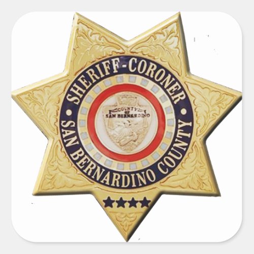 San Bernardino Sheriff_Coroner Square Sticker